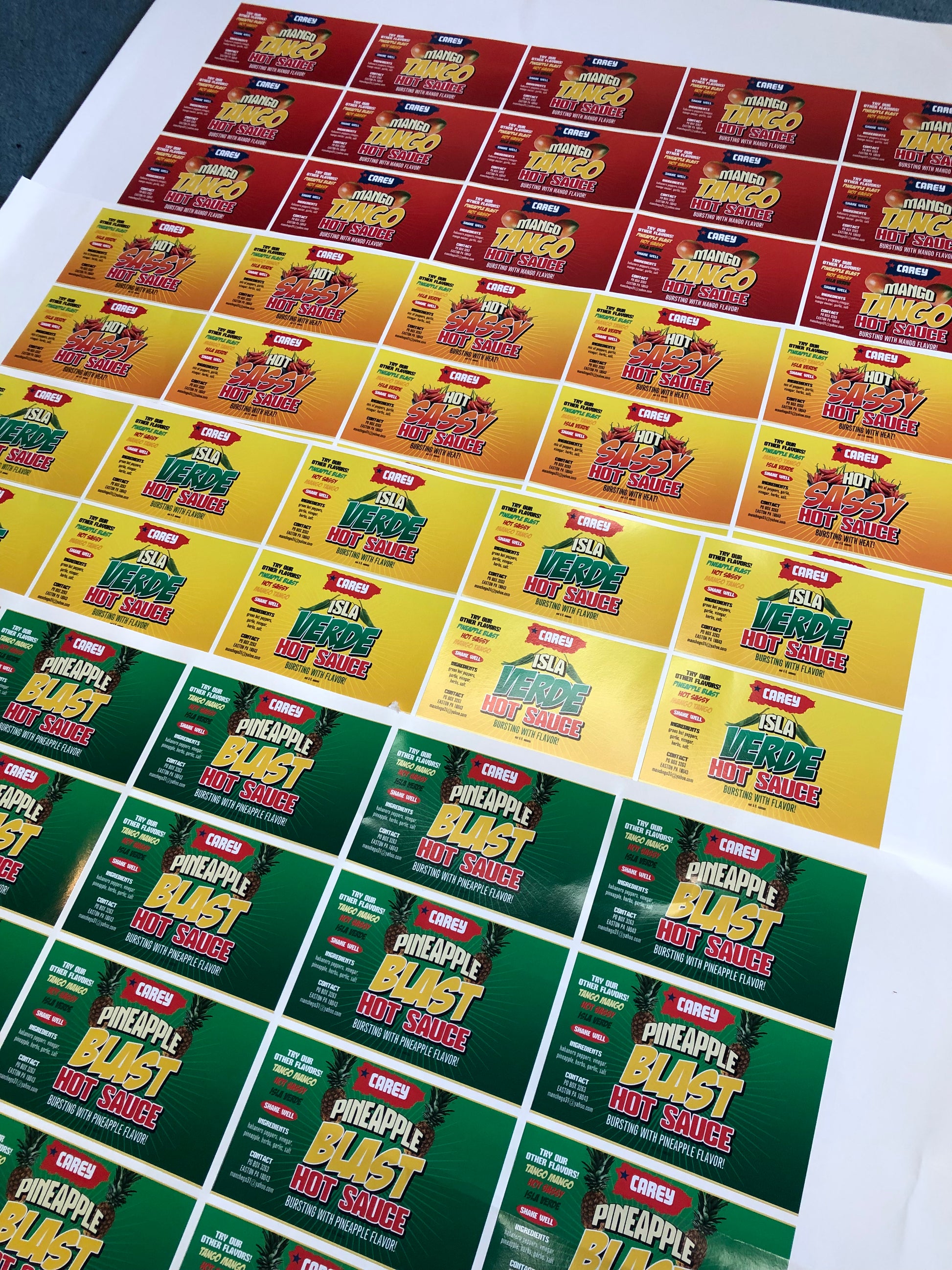 Square & Rectangle Label Sheets – Labels & Menus